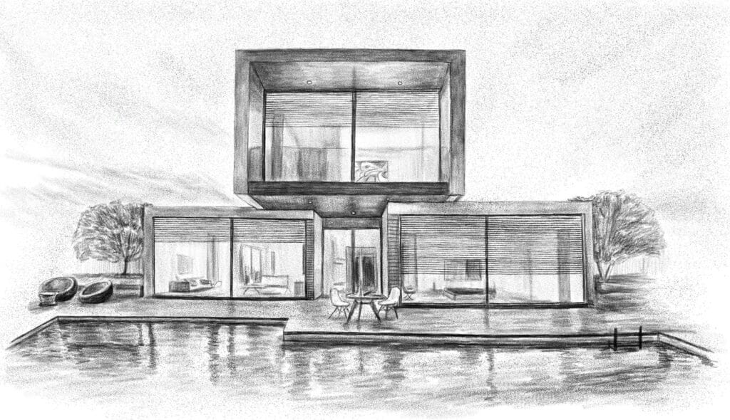 Skica moderne kuće