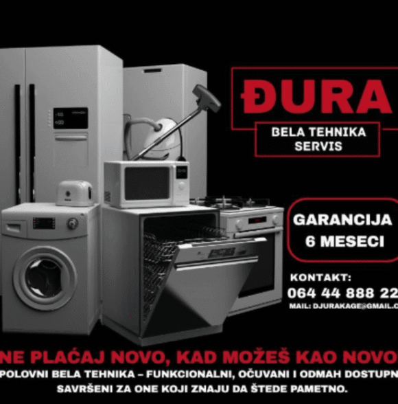 Polovna bela tehnika iz uvoza prodaja i servis Kragujevac