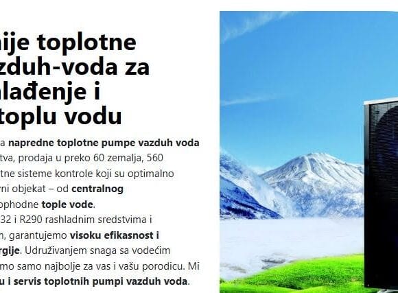 Prodaja ugradnja i servis toplotnih pumpi Stara Pazova