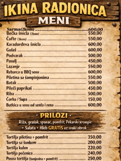 Najbolja kuvana jela Novi Sad